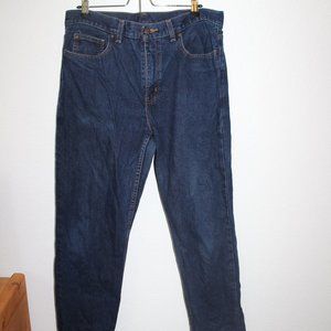 Men's 33x30 straight leg dark wash jeans